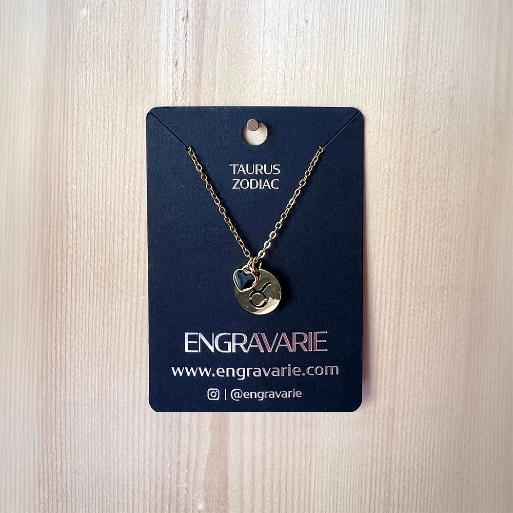 Engravarie - 13mm Zodiac Symbol Necklace