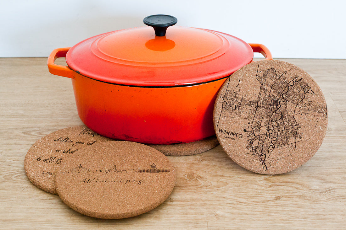 Hein's Laser Engraving - Cork Trivets