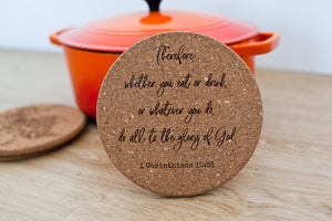 Hein's Laser Engraving - Cork Trivets